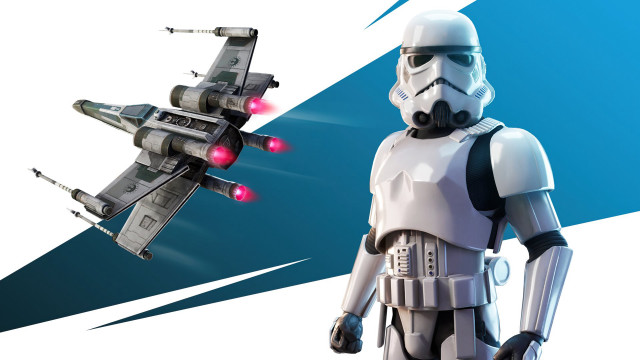 Starwars character fighterjet graphic blue free wallpaper for desktop - medium preview image