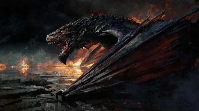 Dragon boat fire embers molten free wallpaper for desktop - medium preview image