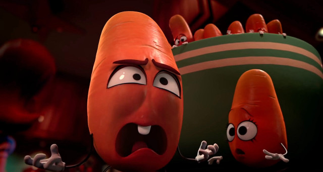 Hot dogs with faces cartoon free wallpaper for desktop - medium preview image