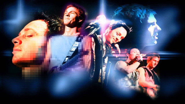 Group people blue background light #2 free wallpaper for desktop - medium preview image