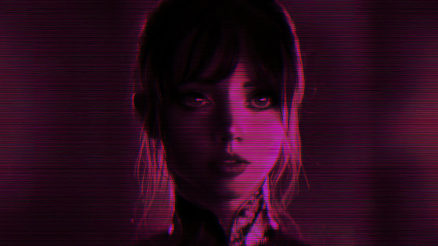 Eve ryder synthwave cyberpunk red free wallpaper for desktop - medium preview image