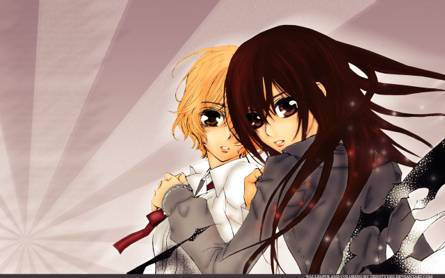 Anime girl long hair white #8 free wallpaper for desktop - medium preview image