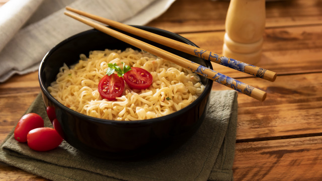Noodles tomatoes chopsticks milk mingei free wallpaper for desktop - medium preview image