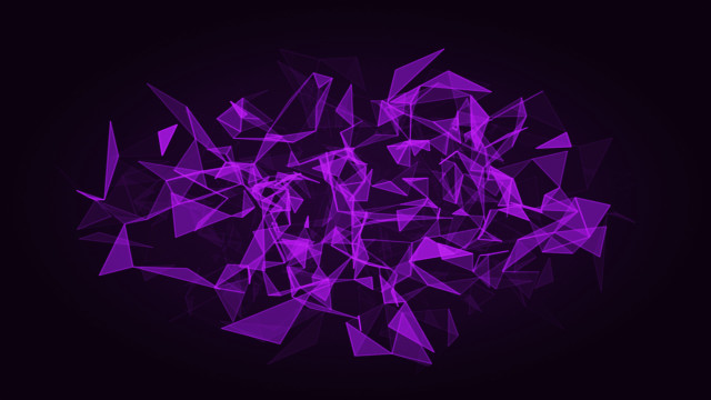 Purple abstract triangles black background free wallpaper for desktop - medium preview image