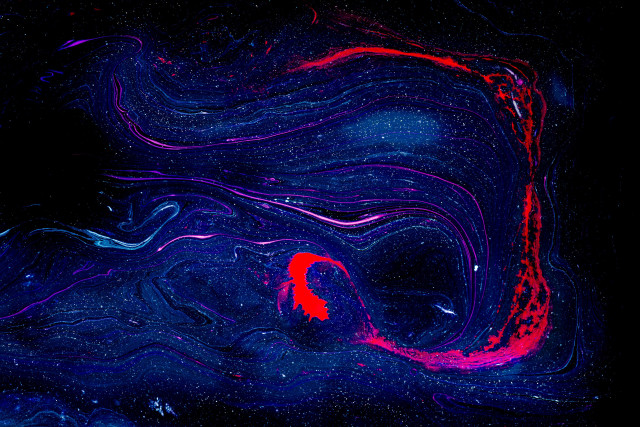 Red blue swirl black background #2 free wallpaper for desktop - medium preview image