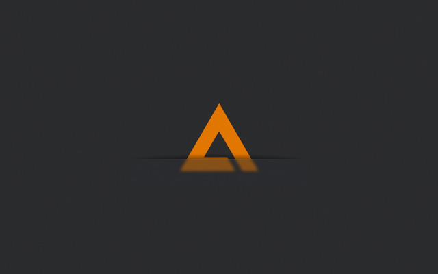 Triangle shadow minimalist 3d behance free wallpaper for desktop - medium preview image