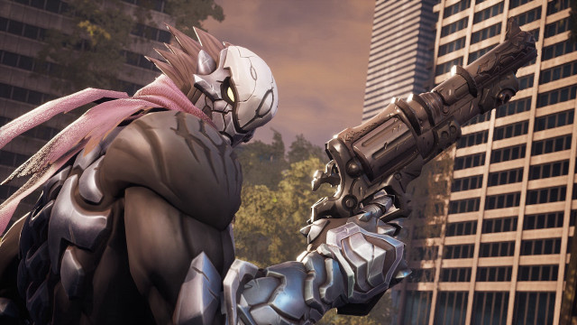 Armor man city gun concept free wallpaper for desktop - medium preview image