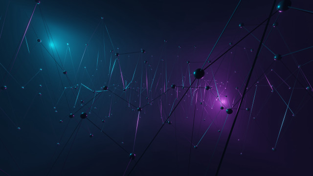 Dark purple aurora night sky free wallpaper for desktop - medium preview image