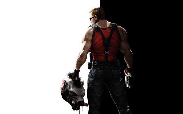 Man redshirt holding horse blackwhite free wallpaper for desktop - medium preview image