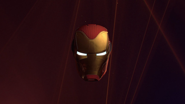 Iron man mask red lights free wallpaper for desktop - medium preview image