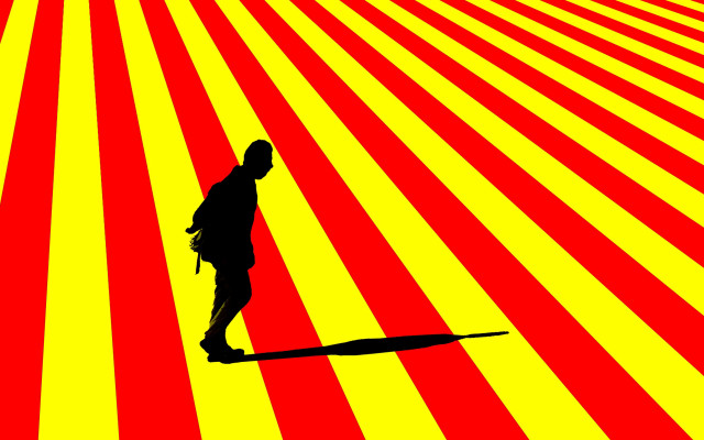 Surfboard man sunburst flag torii free wallpaper for desktop - medium preview image