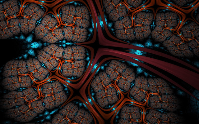 Brain blue light red line free wallpaper for desktop - medium preview image