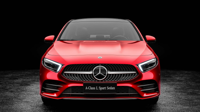 Red mercedes benz dark room free wallpaper for desktop - medium preview image