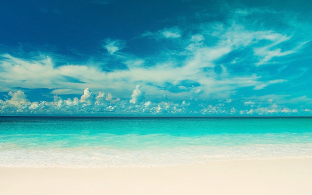 Beach blue sky white sand #5 free wallpaper for desktop - medium preview image