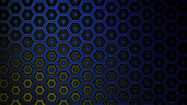 Hexagon pattern yellow light architecture free wallpaper for desktop - medium preview image