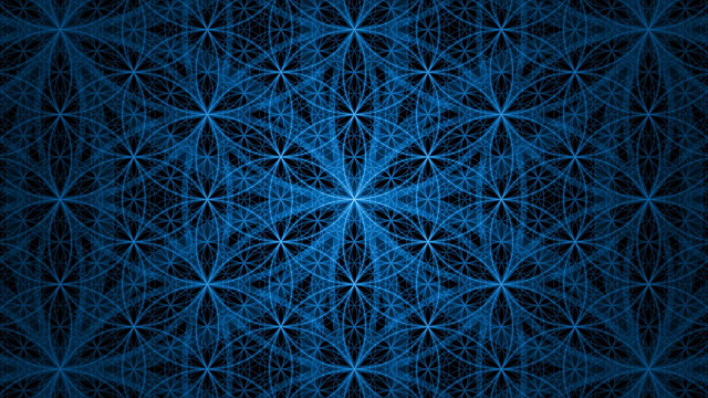 Blue abstract star geometry ferriswheel free wallpaper for desktop - medium preview image