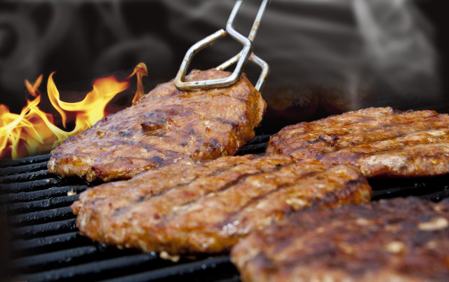Grill meat flames background grate free wallpaper for desktop - medium preview image