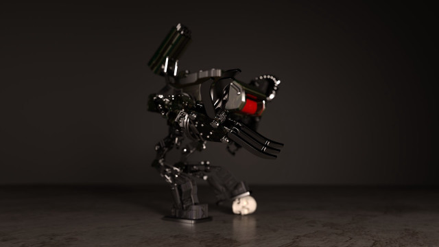 Robot metal redlight table black free wallpaper for desktop - medium preview image