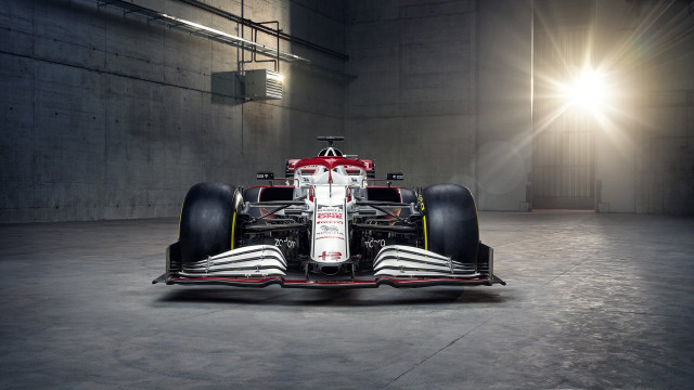 Racecar red white digital rendering free wallpaper for desktop - medium preview image