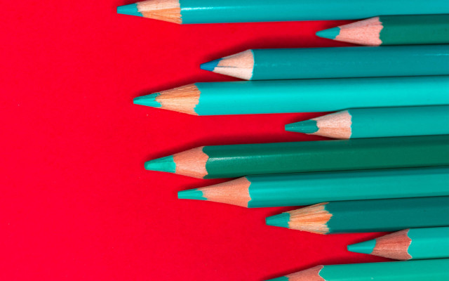 Pencils red surface background childrens free wallpaper for desktop - medium preview image