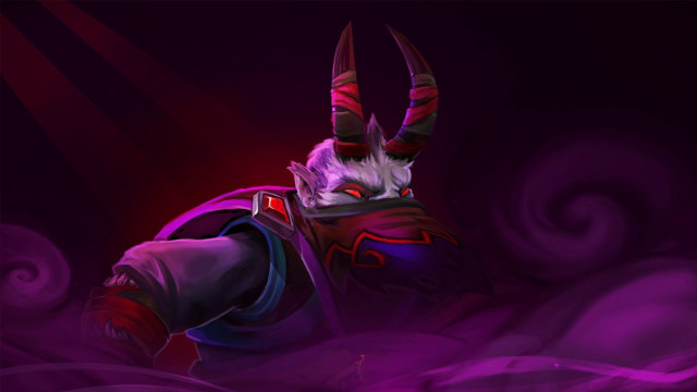 Horned animal purple swirl redlight free wallpaper for desktop - medium preview image