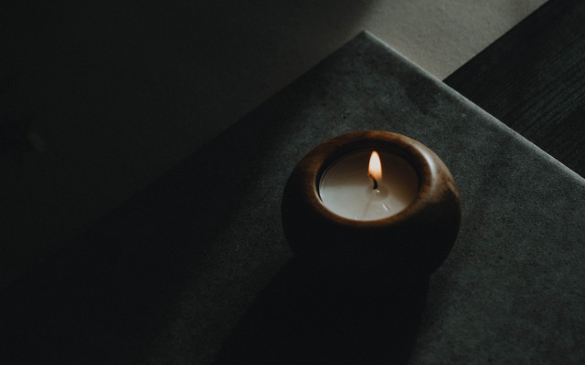 Candle lit shadow dark room free wallpaper for desktop - medium preview image