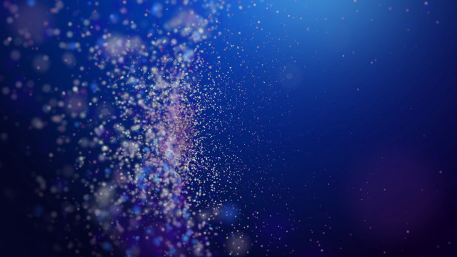 Blurry blue background white stars #2 free wallpaper for desktop - medium preview image