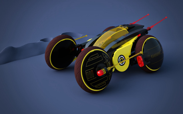 Yellow black vehicle wheels lights free wallpaper for desktop - medium preview image