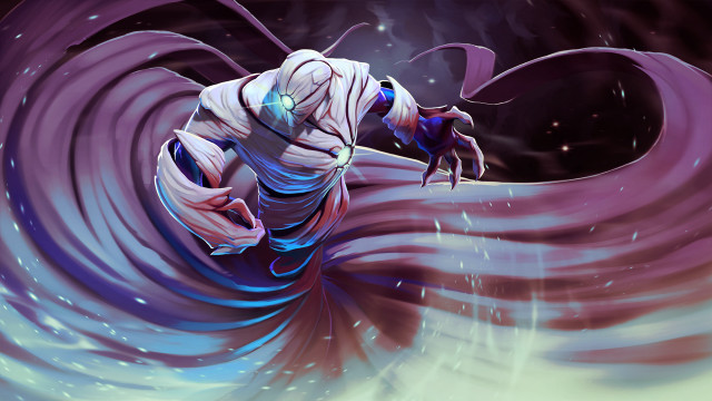 Man white suit purple blue free wallpaper for desktop - medium preview image