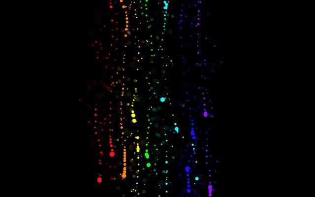 Rainbow rain droplets planet night free wallpaper for desktop - medium preview image