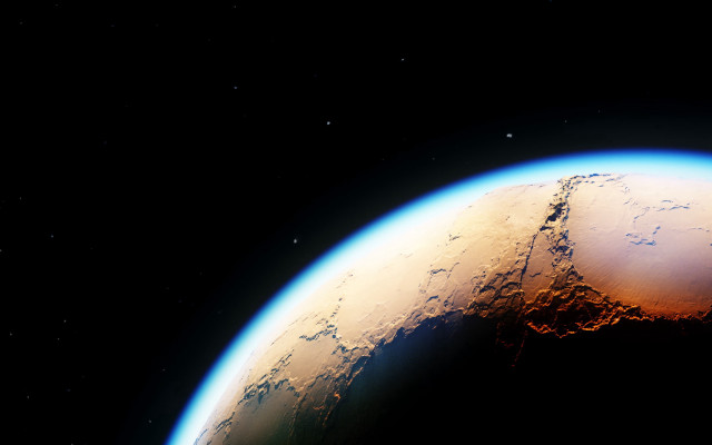 Earth aurora moon stars planet free wallpaper for desktop - medium preview image