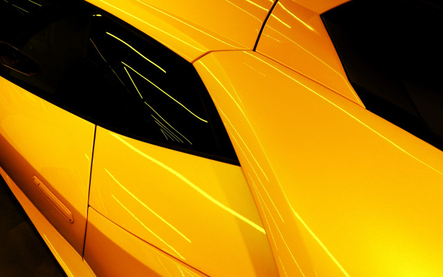 Yellow car black background white free wallpaper for desktop - medium preview image