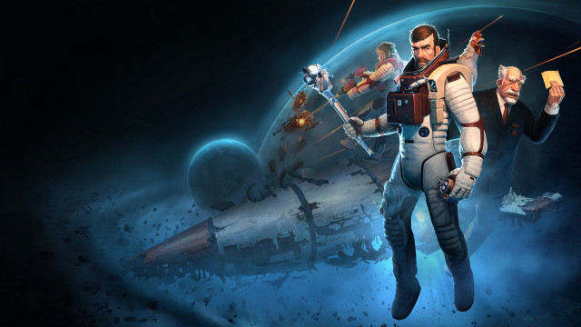 Space astronaut beer pointing damaged free wallpaper for desktop - medium preview image