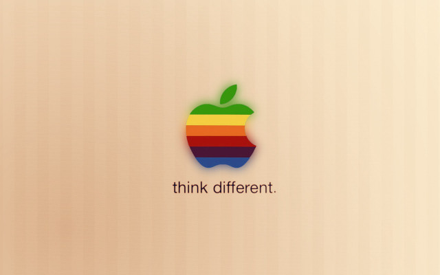Apple logo think different image free wallpaper for desktop - medium preview image