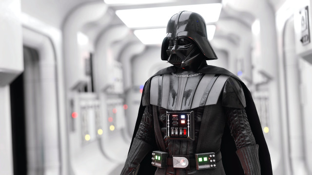 Darth vader hallway armor cape free wallpaper for desktop - medium preview image
