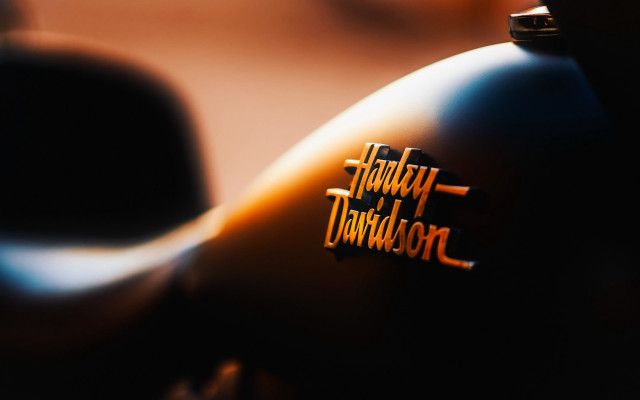 Motorcycle logo closeup shallow depth free wallpaper for desktop - medium preview image