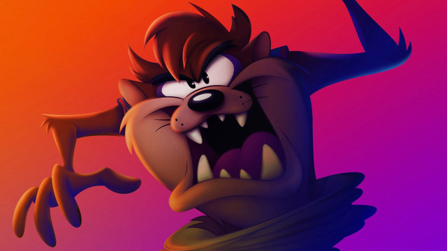 Cartoon big mouth fangs spikes free wallpaper for desktop - medium preview image