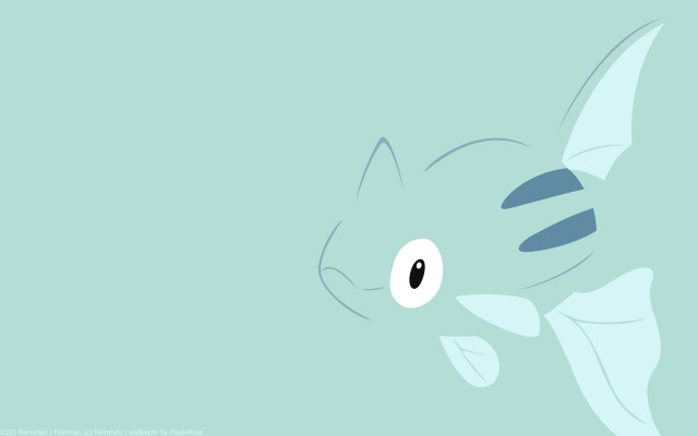 Cartoon fish big eye swimming free wallpaper for desktop - medium preview image
