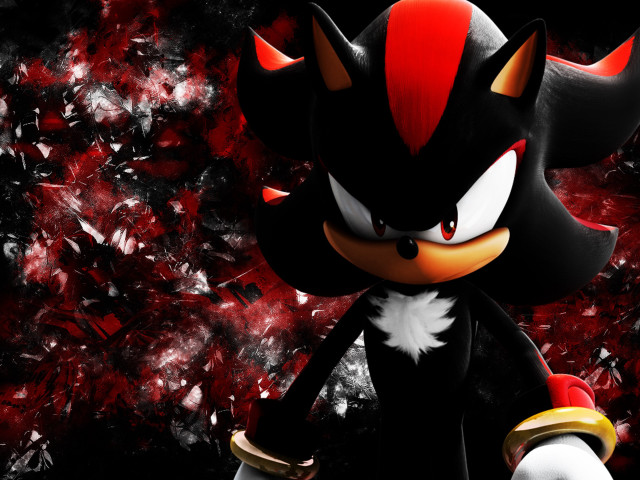 Sonic red furry 3d cel free wallpaper for desktop - medium preview image