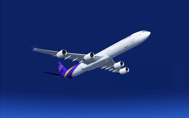 Ei q jetliner blue sky free wallpaper for desktop - medium preview image