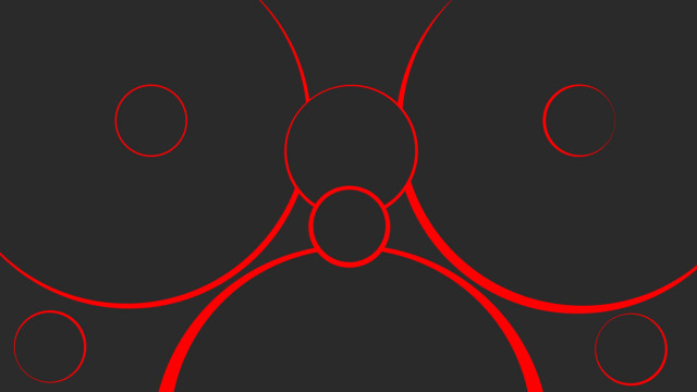 Red black circles lines abstract free wallpaper for desktop - medium preview image