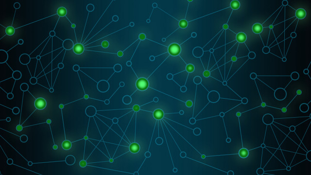 Dark green dots lines blue free wallpaper for desktop - medium preview image