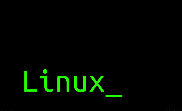Green linux logo black background free wallpaper for desktop - medium preview image