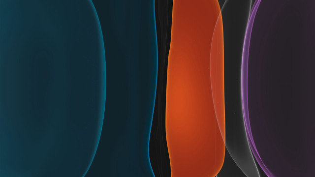 Colored shapes white border blue free wallpaper for desktop - medium preview image