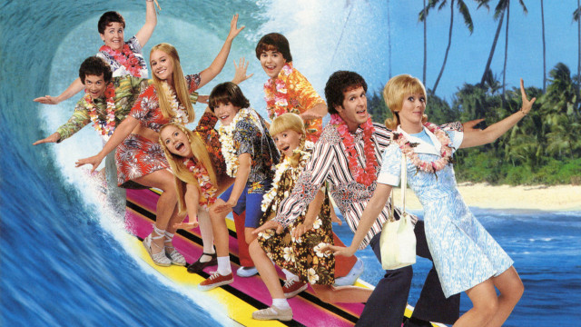 Surfing group wave ocean palm free wallpaper for desktop - medium preview image