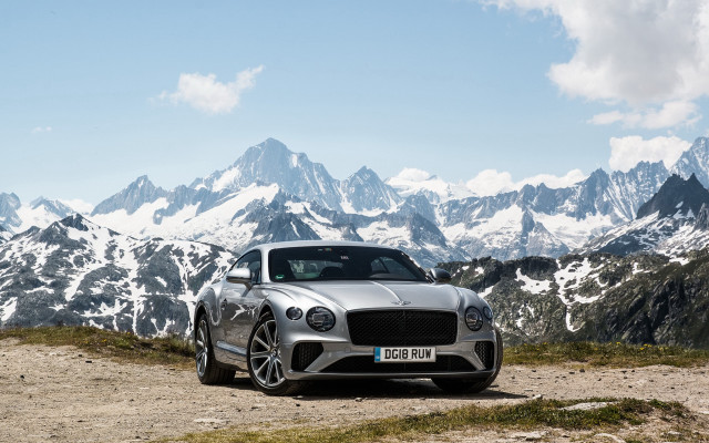 Silver car mountain road tilt free wallpaper for desktop - medium preview image