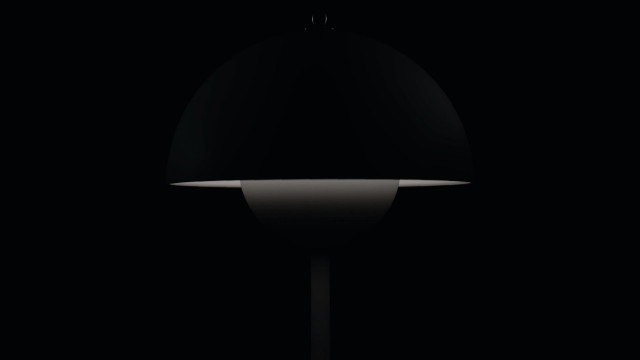 Black lamp white light bauhaus free wallpaper for desktop - medium preview image