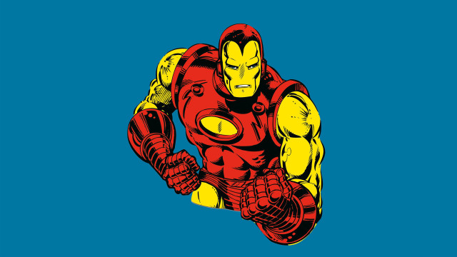 Ironman running hands on hips free wallpaper for desktop - medium preview image