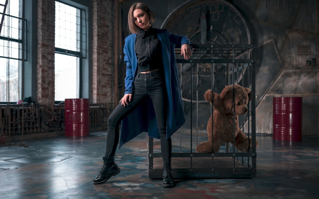 Anna hotchkis teddy bear cage free wallpaper for desktop - medium preview image