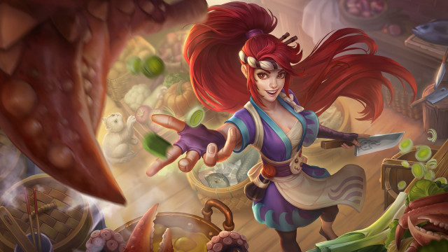 Cartoon character giant creature room free wallpaper for desktop - medium preview image